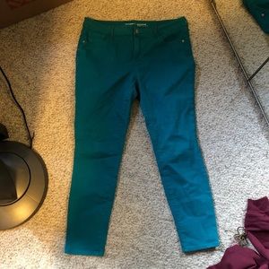 Old Navy Teal Skinny Jeans